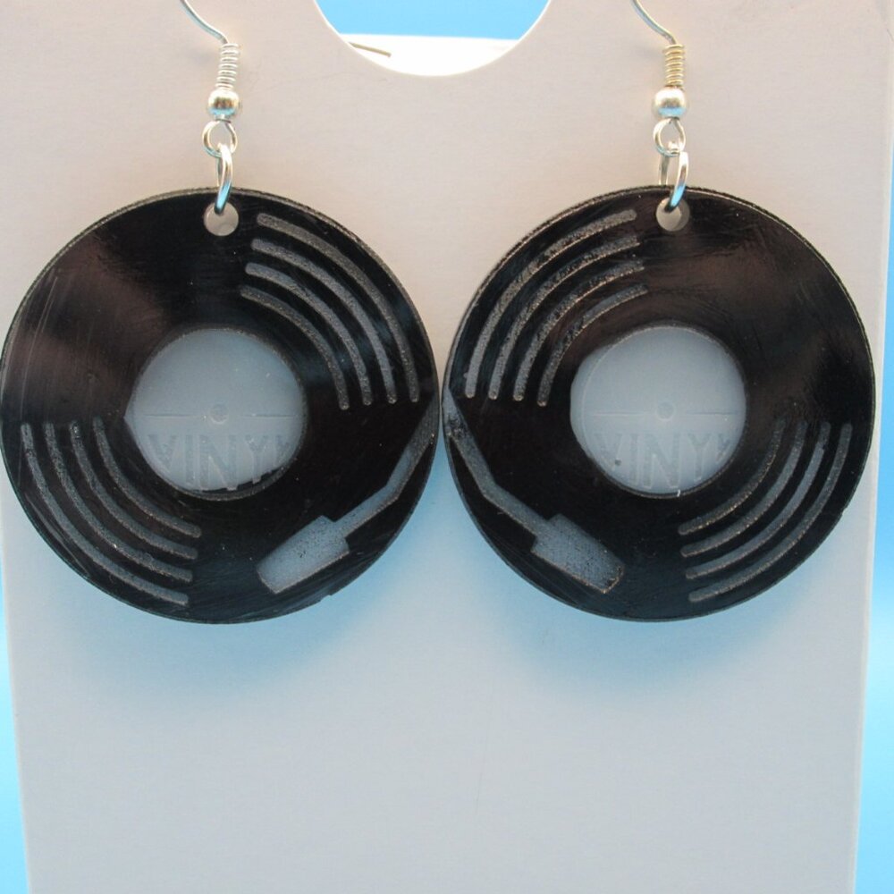 Vinyl Record Earrings